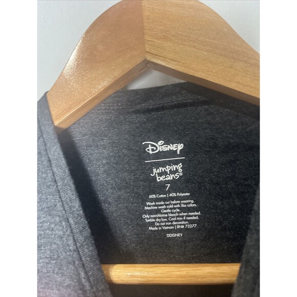 Disney  Minnie Mouse Sequin Long Sleep Shirt Size 7 Kids Jumping Beans - Picture 3 of 4